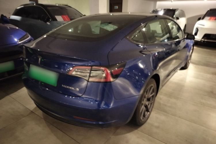 Used Tesla Model 3 2021 Standard Range Rear-Drive Upgraded Version Rear Right 45 Deg