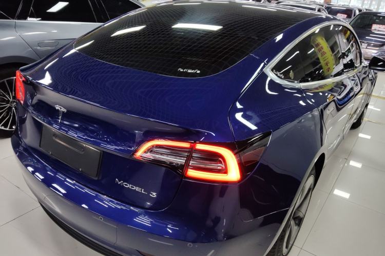 Used Tesla Model 3 2020 Refreshed Version Long-Range Rear-Wheel Drive Rear Right 45 Deg