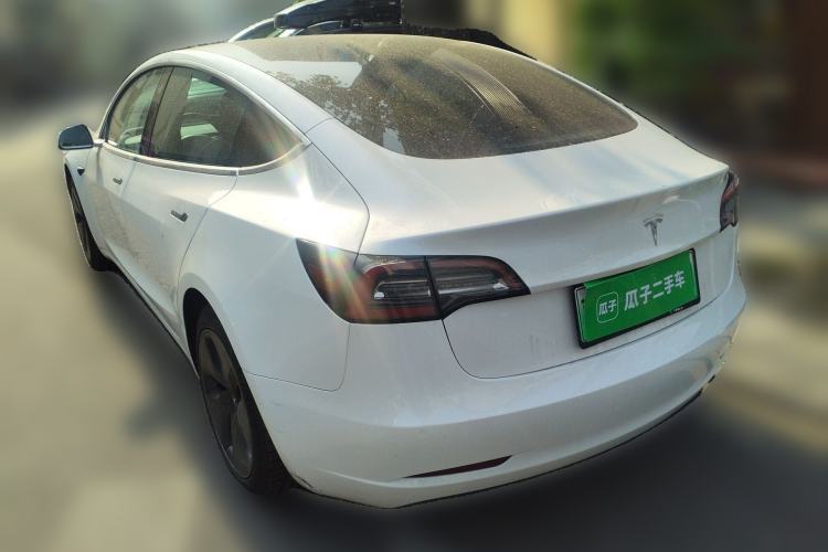 Used Tesla Model 3 2019 Standard Range Rear-Wheel Drive Upgraded Version (52 kWh) Rear Left 45 Deg