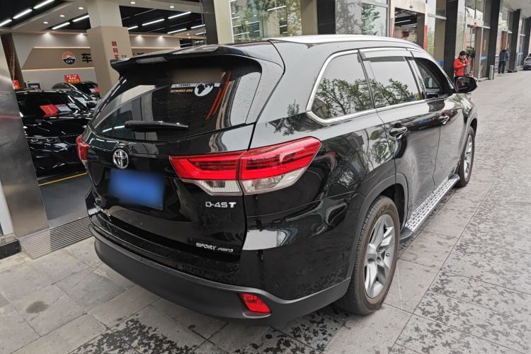 Used Toyota Highlander 2021 2.0T Four-Wheel Drive Luxury Edition 7 Seats Rear Right 45 Deg