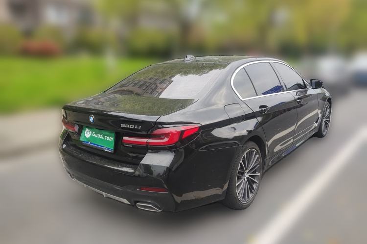 Used BMW 5 Series 2023 530Li Leading Model M Sport Package Rear Right 45 Deg