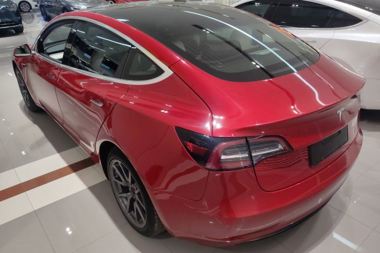 Used Tesla Model 3 2019 Long-Range Rear-Wheel-Drive Version Rear Left 45 Deg