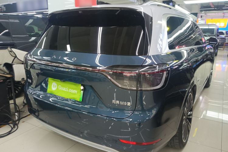 Used Hima AITO M9 2024 All-Electric Ultra Version 100 kWh 6-Seater Model Rear Right 45 Deg