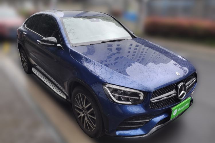 Used Mercedes-Benz GLC Coupe 2020 GLC 300 4MATIC Coupe SUV Front Right 45 Deg