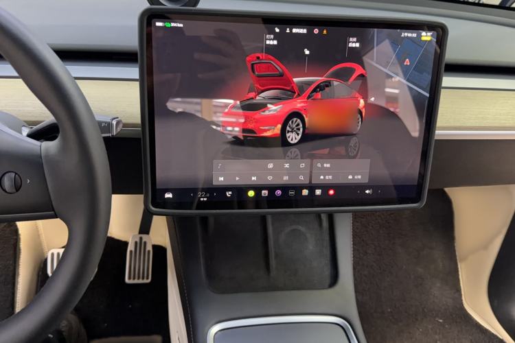 Used Tesla Model Y 2022 Revised Version Rear-Wheel Drive Audio And AC Panel