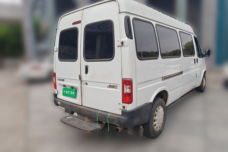 Used JMC Transit 2019 2.8T Commercial Version Long Wheelbase Mid-Roof 6-Seater Rear Single Tire China VI Emission Standard – JX493 Rear Right 45 Deg