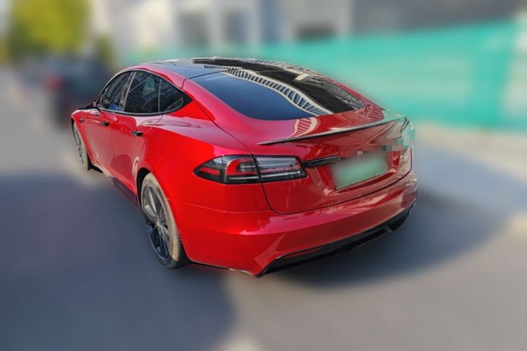 Used Tesla Model S 2023 Three-Motor All-Wheel-Drive Plaid Version Rear Left 45 Deg