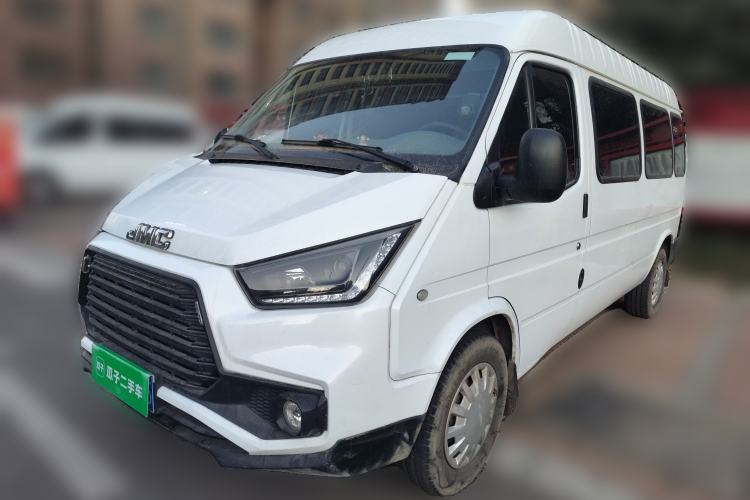 Used JMC Transit 2019 2.8T Commercial Version Long Wheelbase Mid-Roof 6-Seater Rear Single Tire China VI Emission Standard – JX493