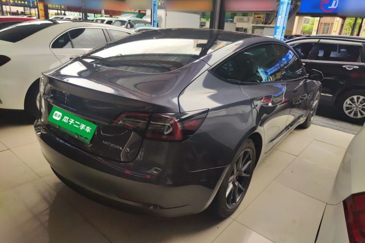 Used Tesla Model 3 2021 Revised Version Standard Range Rear-Wheel Drive Upgraded Edition 3D1 Rear Right 45 Deg