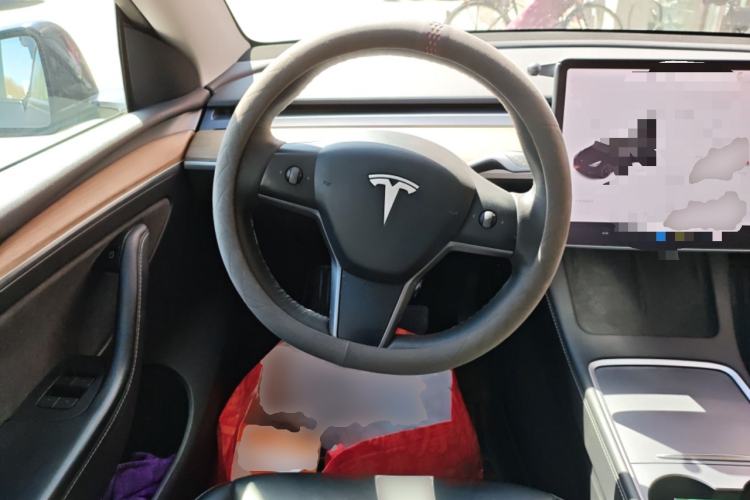 Used Tesla Model Y 2021 Standard Range Rear-Wheel Drive Version Steering Wheel