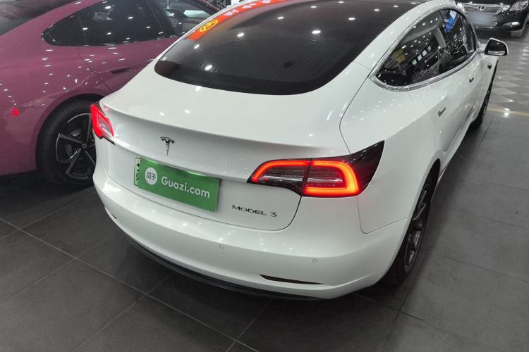 Used Tesla Model 3 2020 Refreshed Version Long-Range Rear-Wheel Drive Rear Right 45 Deg