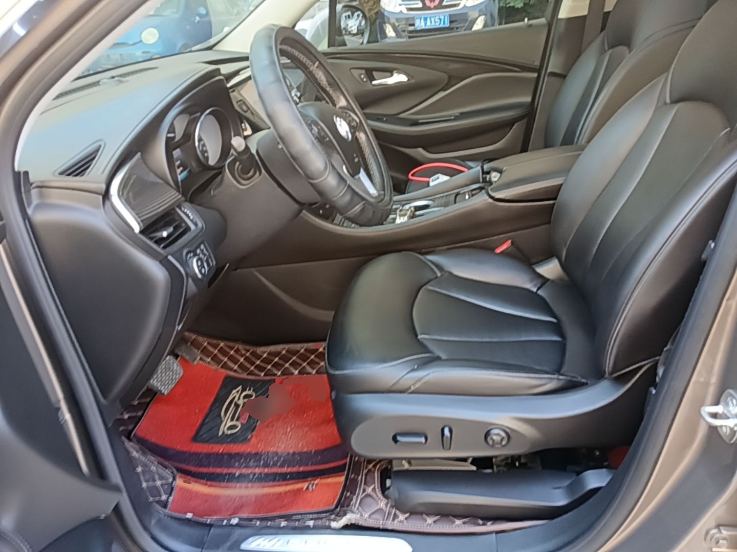 Vordere Reihe im Auto