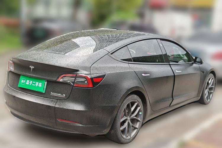 Used Tesla Model 3 2021 Revised Version II – Performance High-Performance All-Wheel-Drive Edition Rear Right 45 Deg