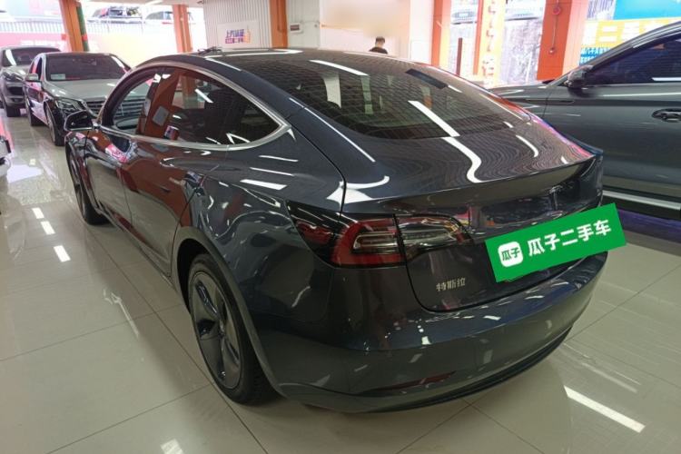 Used Tesla Model 3 2019 Standard Range Rear-Drive Upgraded Version Rear Left 45 Deg