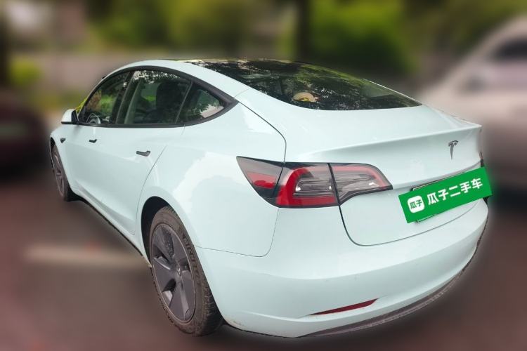 Used Tesla Model 3 2021 Standard Range Rear-Drive Upgraded Version Rear Left 45 Deg