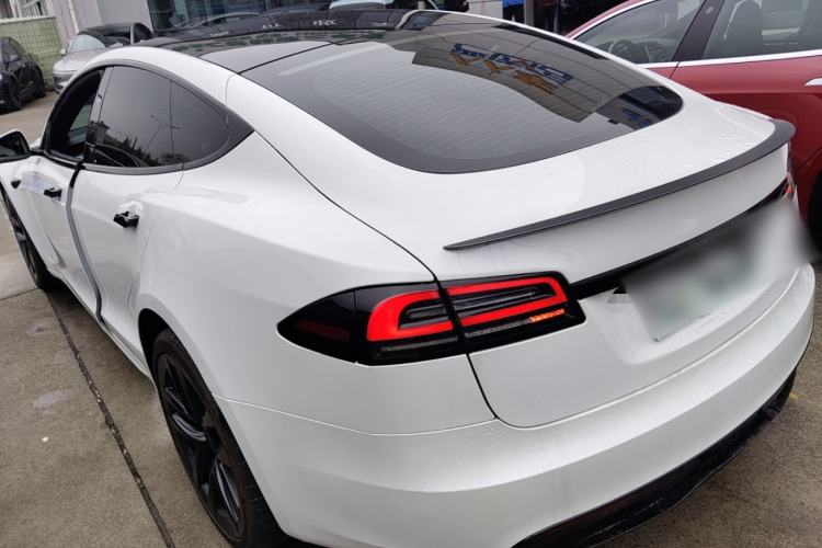 Used Tesla Model S 2023 Three-Motor All-Wheel-Drive Plaid Version Rear Left 45 Deg