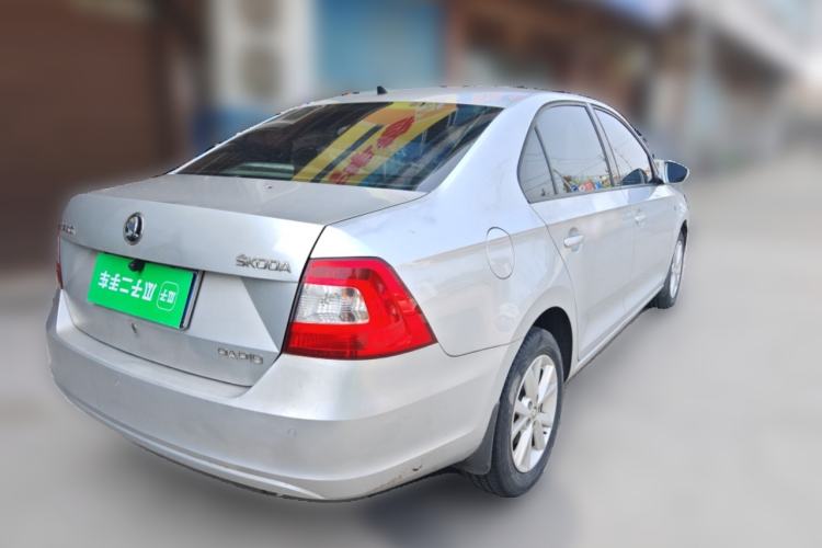 Used Skoda Rapid 2015 1.6L Manual Smart Selection Model Rear Right 45 Deg