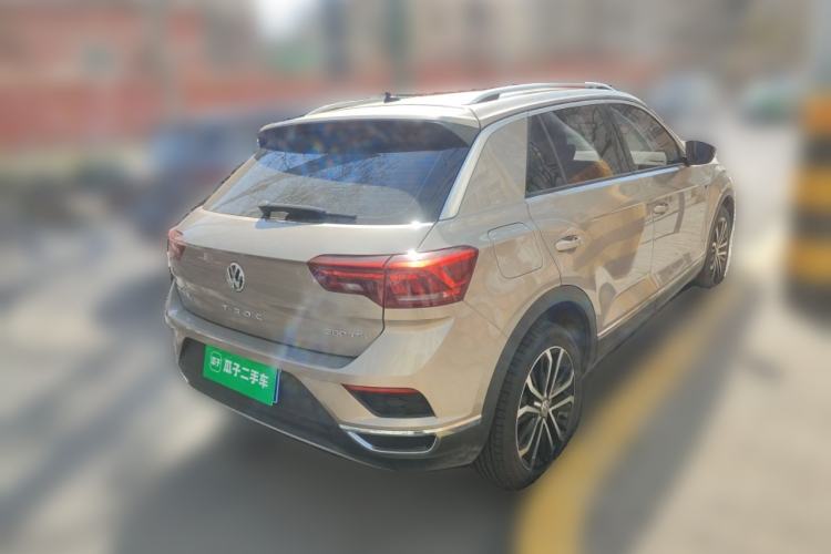 Used Volkswagen T-ROC 2020 280TSI DSG Two-Wheel Drive Comfort Version Rear Right 45 Deg