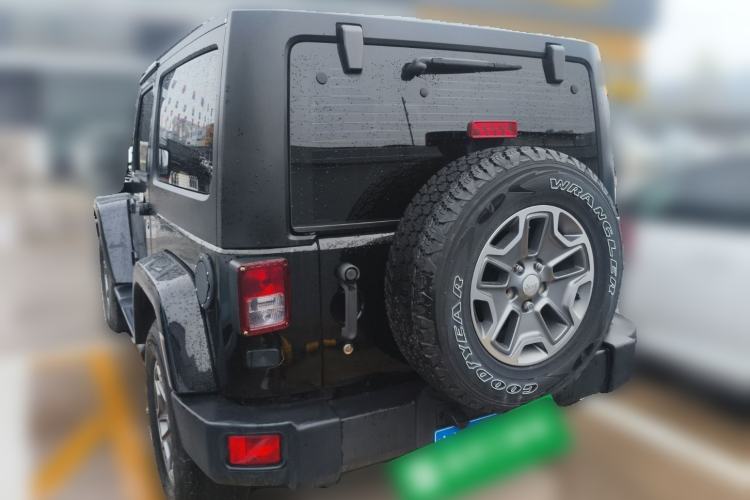 Used Jeep Wrangler 2013 3.6L Sahara two-door model Rear Left 45 Deg