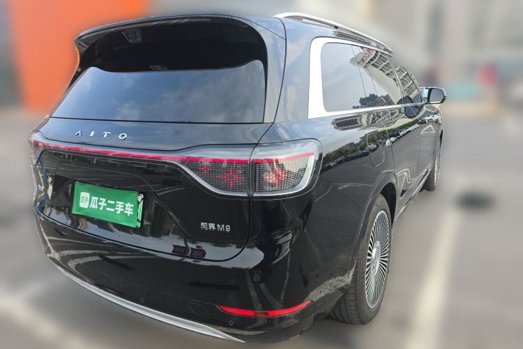 Used Hima AITO M9 2025 Extended-Range Max Version 52 kWh 6-Seater Edition Rear Right 45 Deg