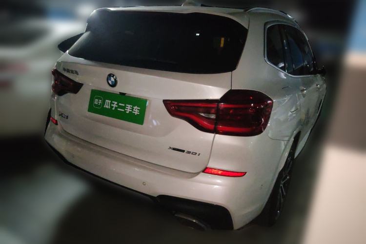 Used BMW X3 2020 xDrive30i Luxury Model with M Sport Package Rear Right 45 Deg