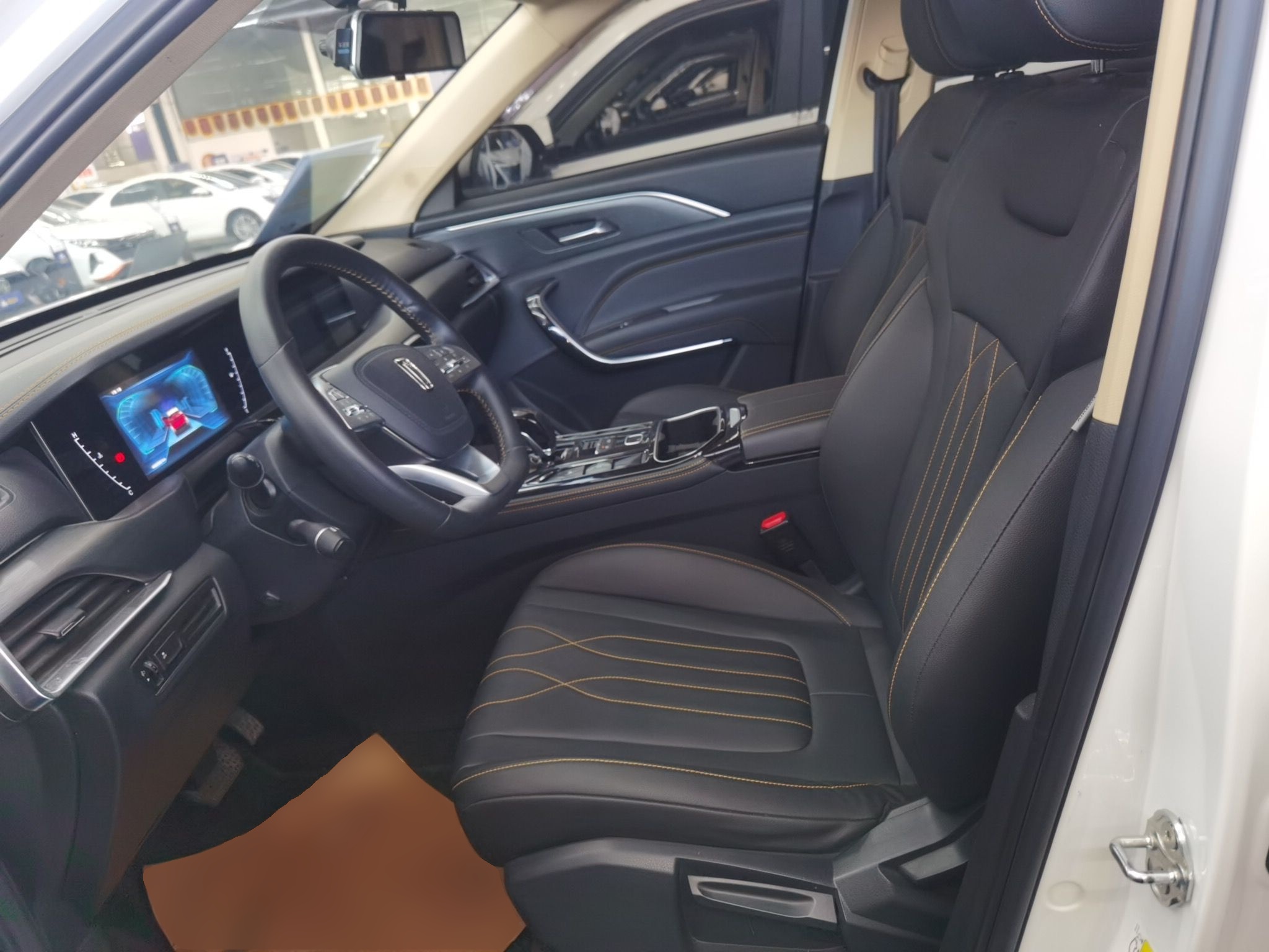 Переднее сиденье в автомобиле