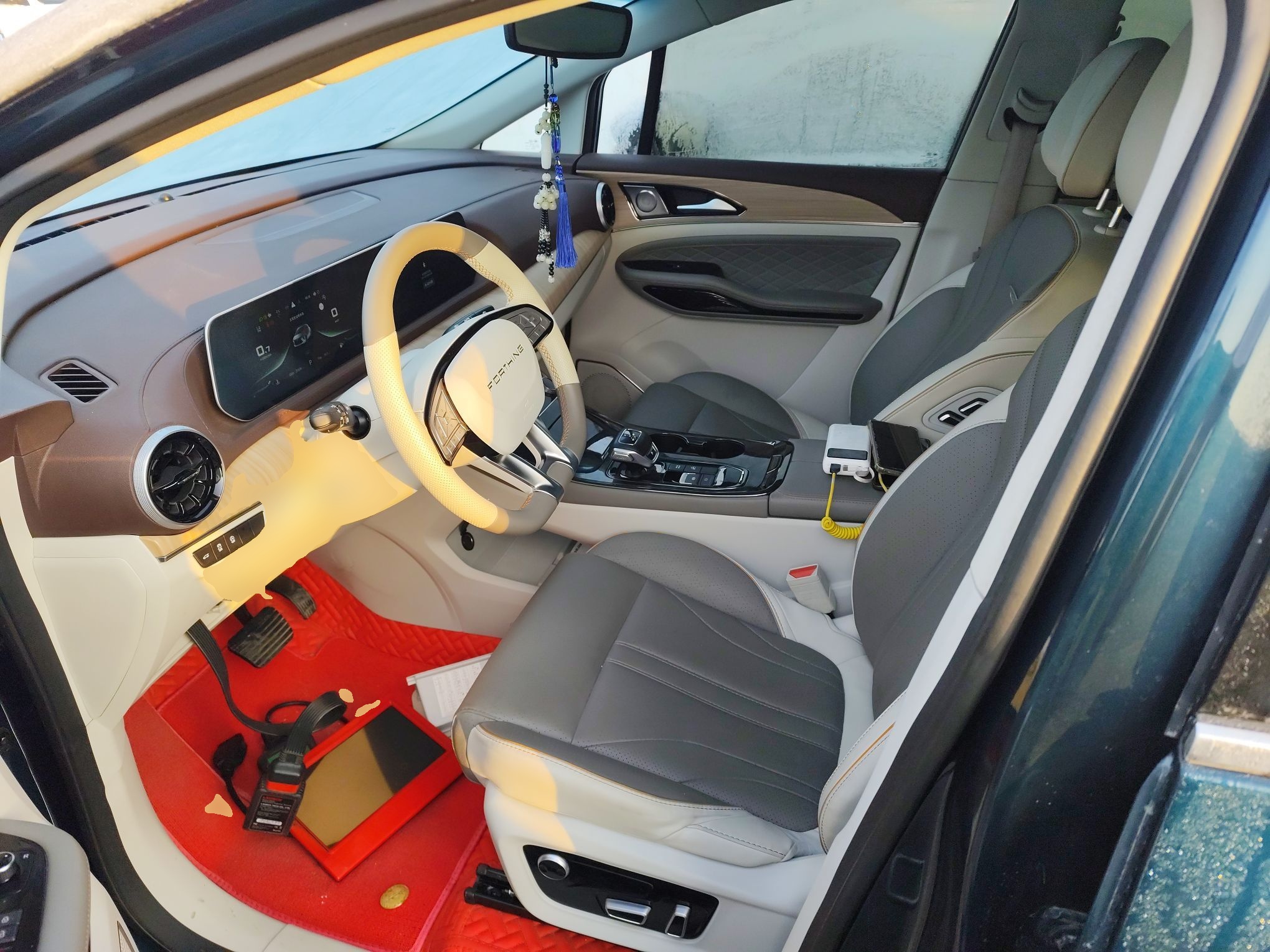 Переднее сиденье в автомобиле