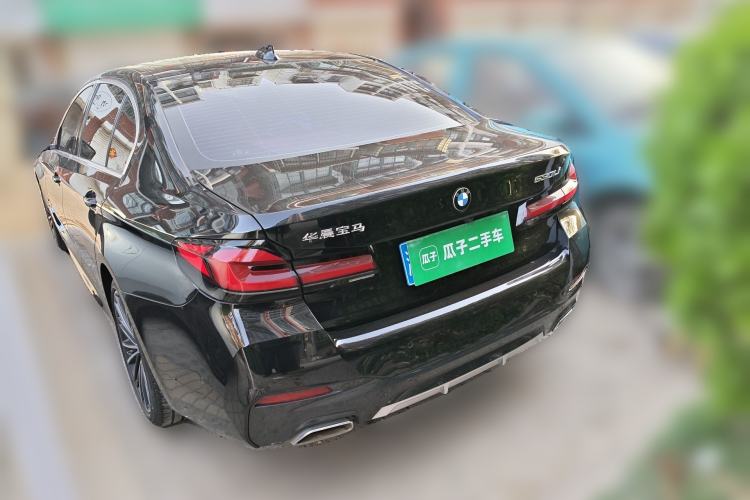 Used BMW 5 Series 2021 530Li Leading Model M Sport Package Rear Left 45 Deg