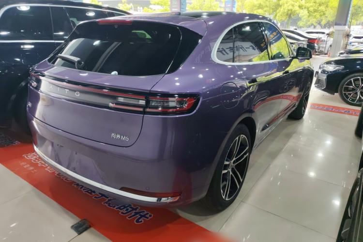 Used Hima AITO M5 2025 Extended-Range Ultra All-Wheel-Drive Version Rear Right 45 Deg