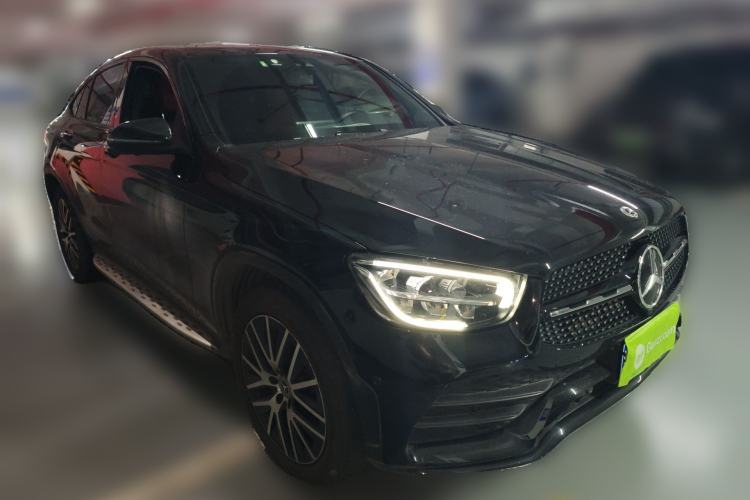 Used Mercedes-Benz GLC Coupe 2021 GLC 300 4MATIC Coupe SUV Front Right 45 Deg