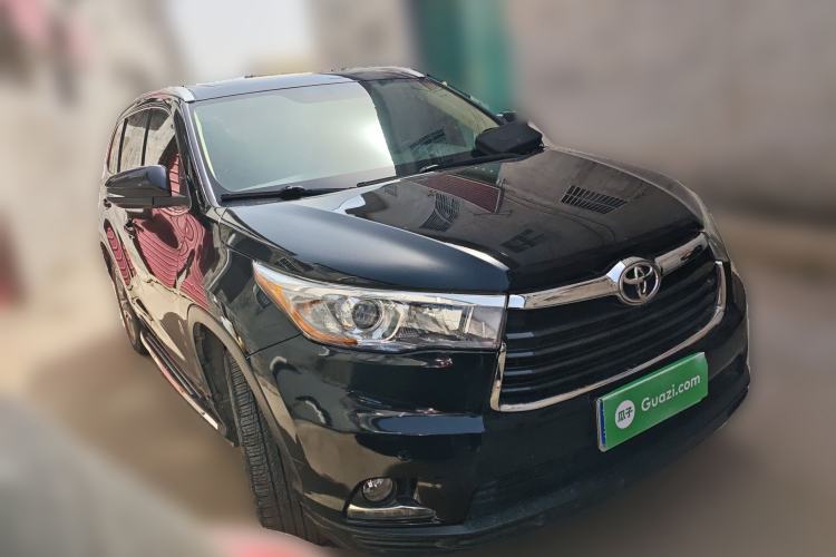 Used Toyota Highlander 2015 2.0T Four-Wheel Drive Luxury Edition 7-Seater Front Right 45 Deg