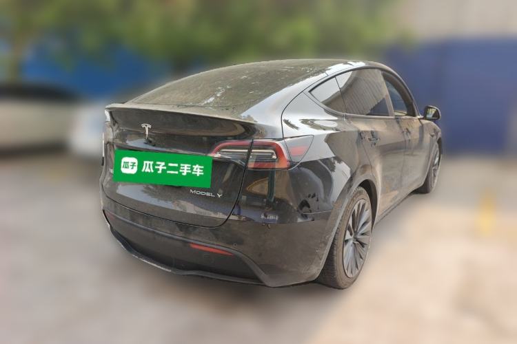 Used Tesla Model Y 2021 Performance High-Performance All-Wheel-Drive Version Rear Right 45 Deg