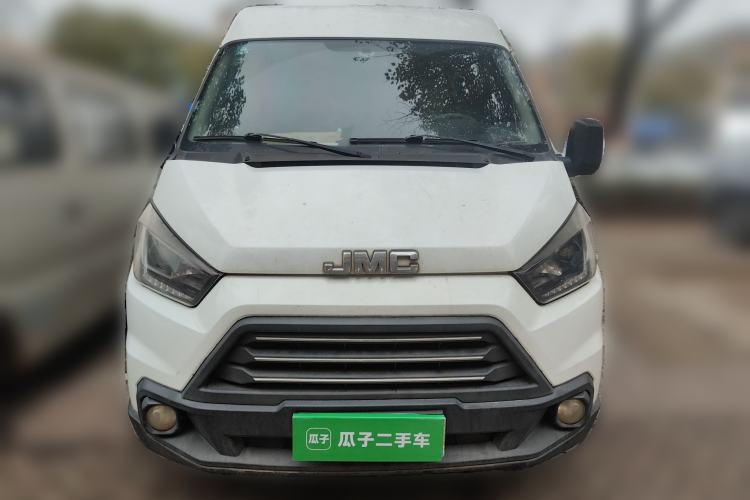 Used JMC Transit 2019 2.8T Commercial Version Long Wheelbase Mid-Roof 6-Seater Rear Single Tire China VI Emission Standard – JX493 Front