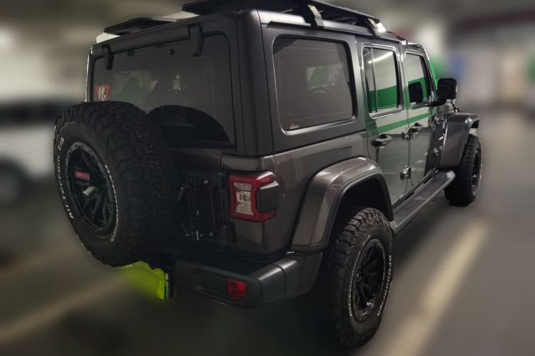 Used Jeep Wrangler New Energy 2021 Four-Door 2.0T 4xe Sahara Rear Right 45 Deg