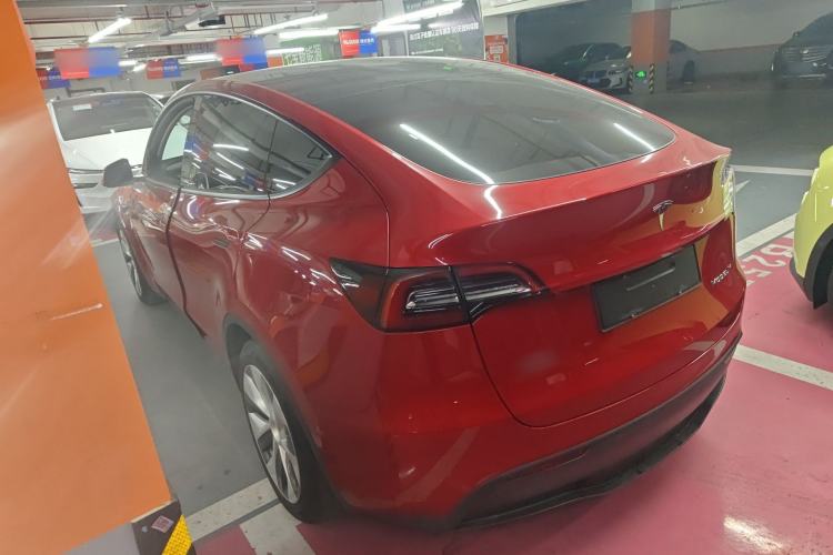 Used Tesla Model Y 2021 Standard Range Rear-Wheel Drive Version Rear Left 45 Deg