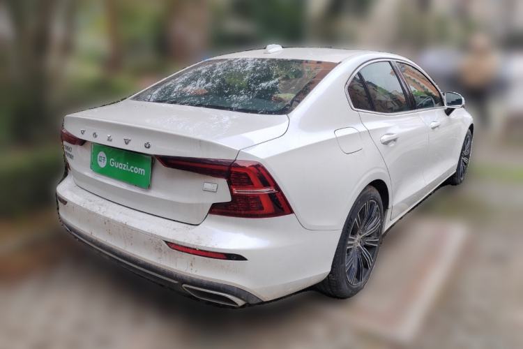 Used Volvo S60 New Energy 2021 T8 E-Drive Hybrid Four-Wheel Drive Smart Luxury Edition Rear Right 45 Deg