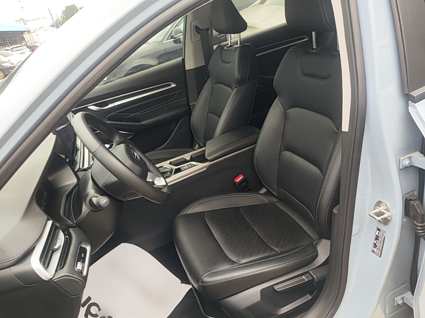 Vordere Reihe im Auto