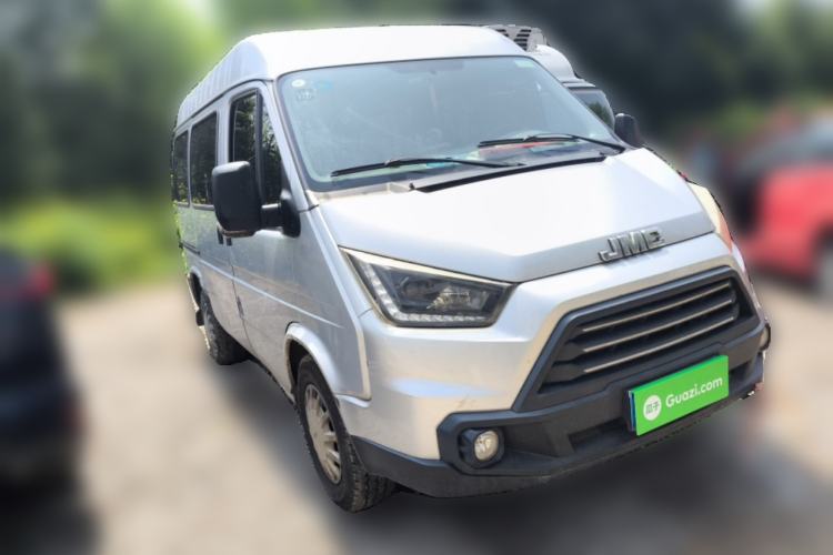 Used JMC Transit 2017 2.8T Commercial Version Short Wheelbase Mid-Roof 6/7/8-Seater JX493 Front Right 45 Deg