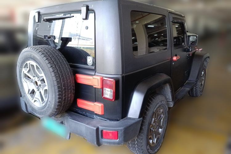Used Jeep Wrangler 2010 3.8L Sahara two-door model Rear Right 45 Deg
