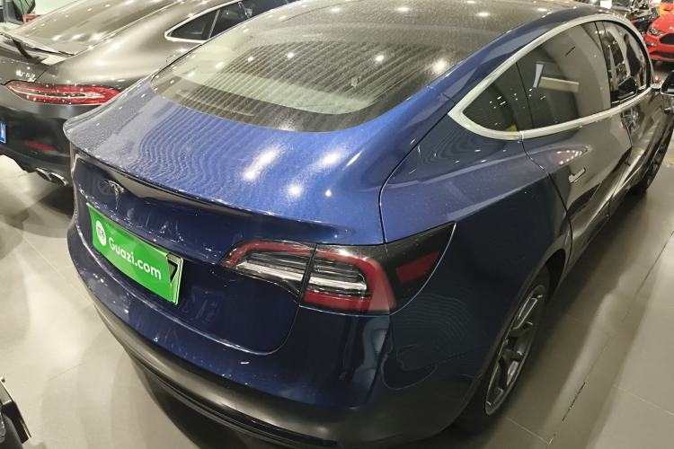 Used Tesla Model 3 2019 Standard Range Rear-Drive Upgraded Version Rear Right 45 Deg