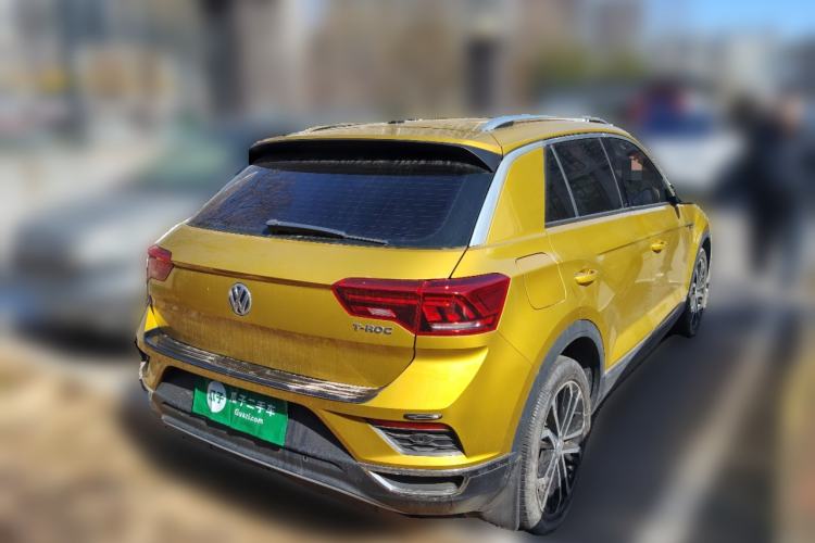 Used Volkswagen T-ROC 2018 280TSI DSG Four-Wheel Drive Luxury Version China V Emission Standard Rear Right 45 Deg