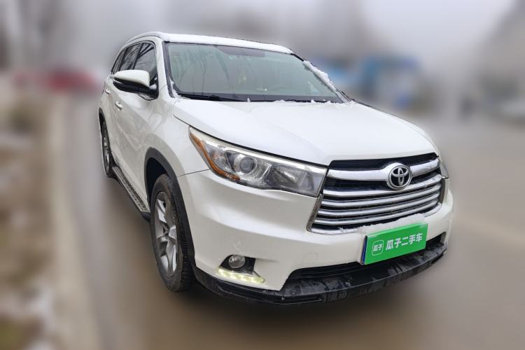 Used Toyota Highlander 2015 2.0T Four-Wheel Drive Luxury Edition 7-Seater Front Right 45 Deg