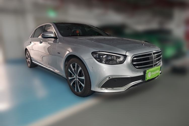 Used Mercedes-Benz E-Class New Energy 2021 E 350 e L Plug-in Hybrid Sedan Front Right 45 Deg