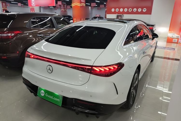 Used Mercedes-Benz EQS 2022 Updated Version 450+ Luxury Edition Rear Right 45 Deg