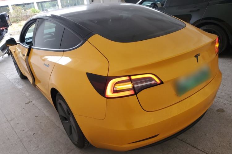 Used Tesla Model 3 2021 Standard Range Rear-Drive Upgraded Version Rear Left 45 Deg