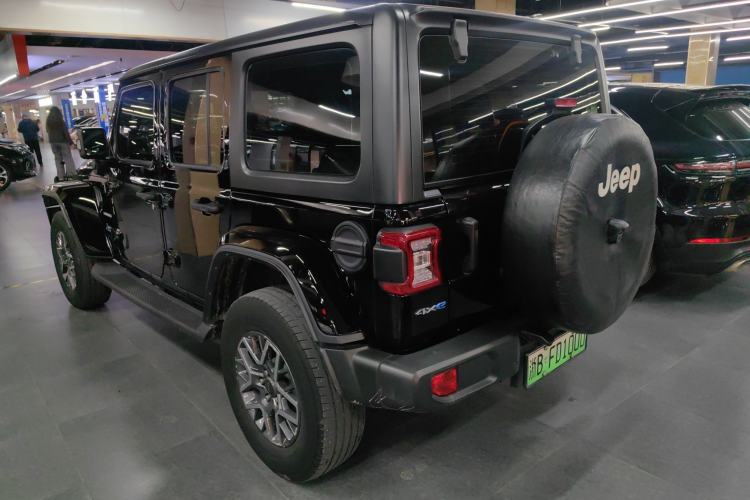 Used Jeep Wrangler New Energy 2021 Four-Door 2.0T 4xe Sahara Rear Left 45 Deg