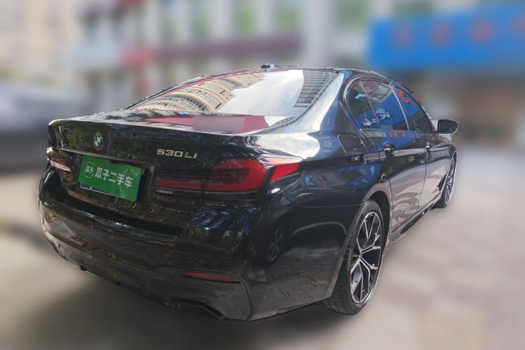 Used BMW 5 Series 2021 530Li Luxury Edition M Sport Package Rear Right 45 Deg
