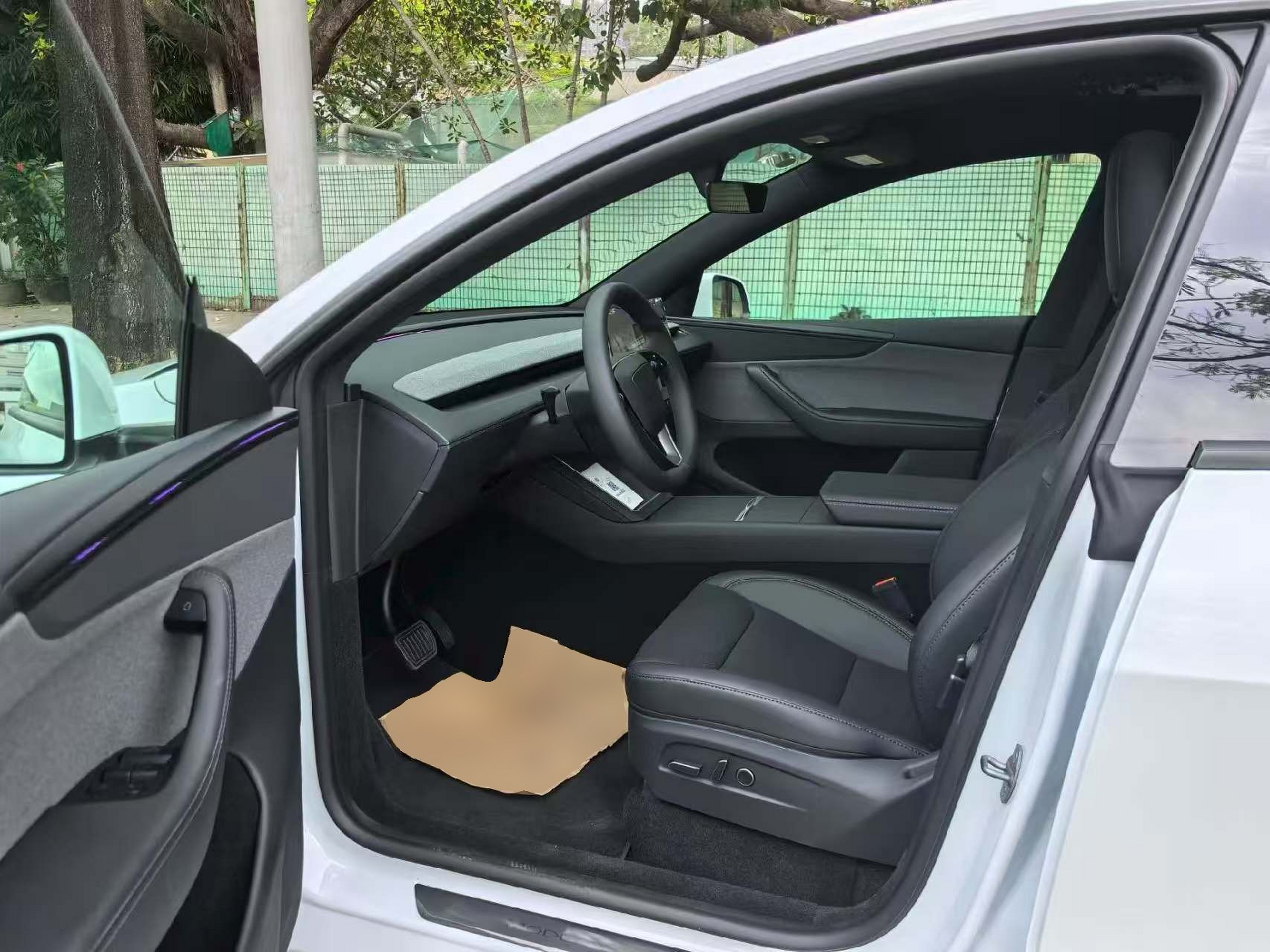 Vordere Reihe im Auto