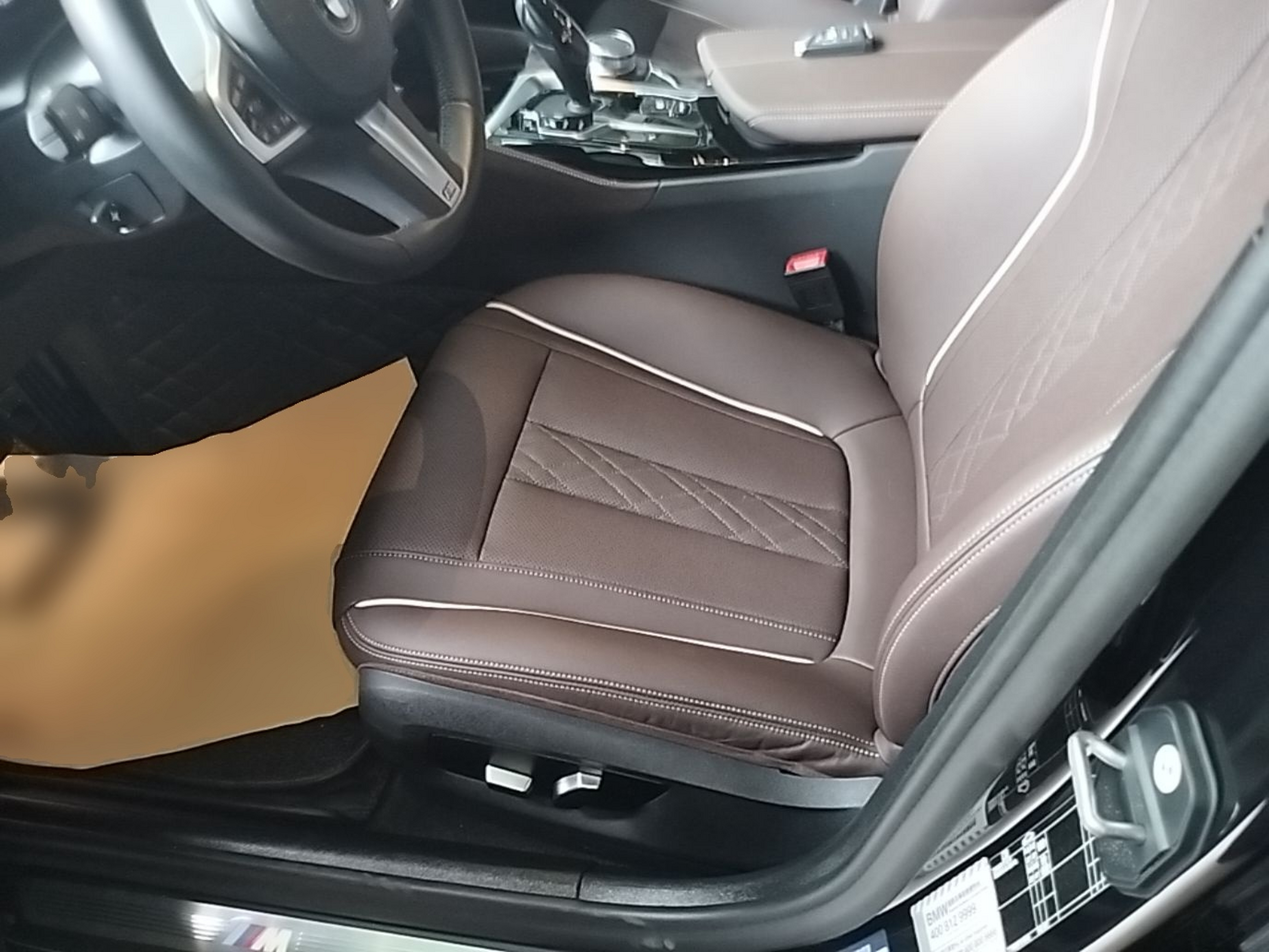 Vordere Reihe im Auto
