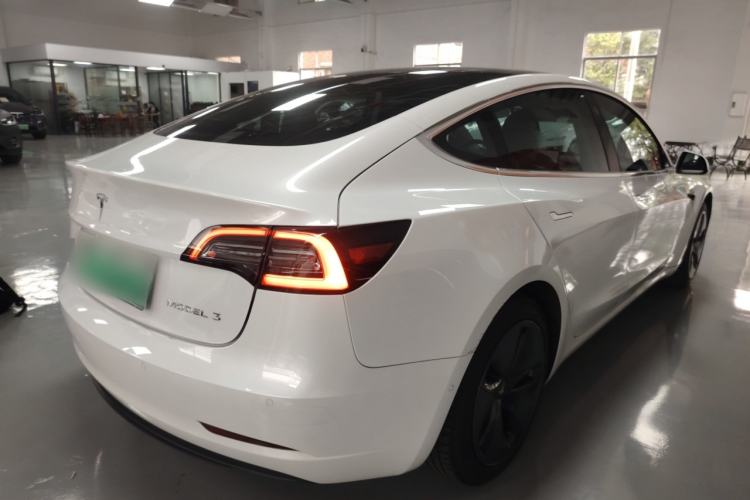 Used Tesla Model 3 2019 Standard Range Rear-Drive Upgraded Version Rear Right 45 Deg